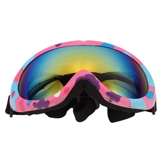 M Buder Pet Glasses UV Protection Windproof Dog Goggles Sunglasses White Purple Frame Red Lens, One Size (7 inches / 18 cm)
