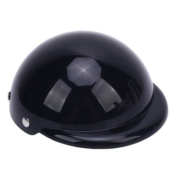 M Buder Pet Helmet Cool Motorcycle Safety Hat for Small Dogs and Cats with Adjustable Strap, Outdoor Activities Headwear Accessories for Puppy Kitty, S Size, Black Color, Plastic Material