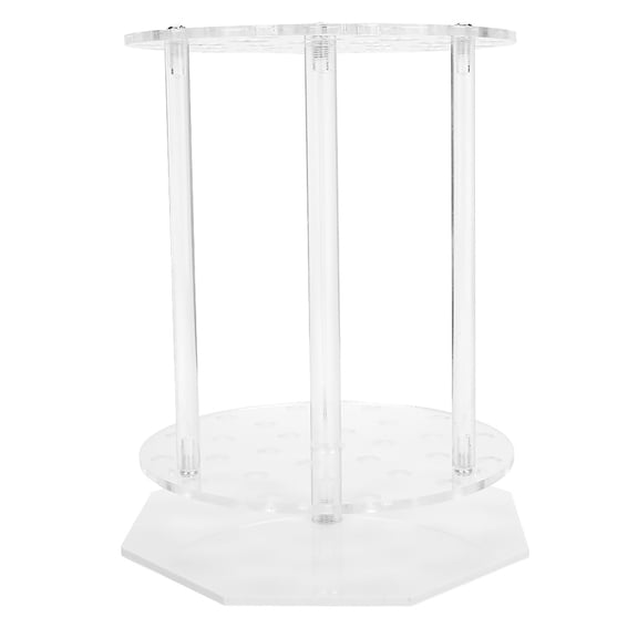 M Buder Pipette Rack 28-Holes Plexiglass Round Disc Test Tubing Stand Holder Laboratory Equipment