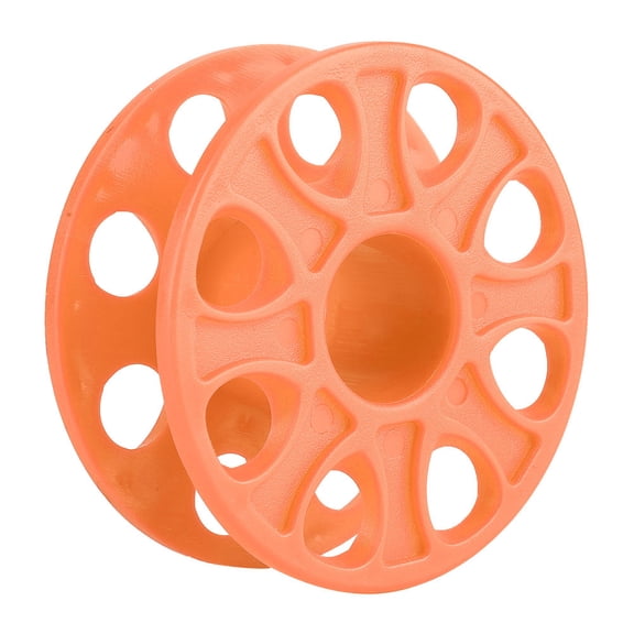 M Buder Plastic Scuba Diving Compact Finger Spool Reel 31m/100ft Line Orange