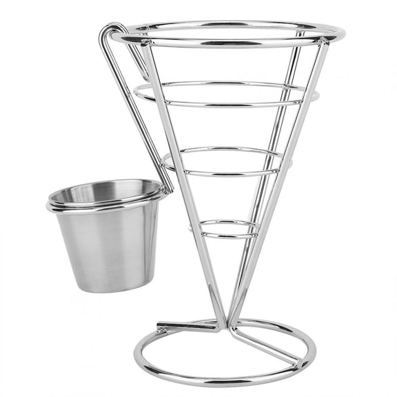 M Buder Plating French Fries Stand Buffet Cone Snacks Display Stand Fries Baskets (Single Cup) - 5.7 inches / 14.5 cm