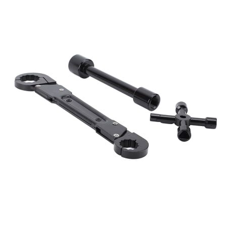 M Buder Plumbing Tools Angle Stop Wrench Kit Professional Angle On Wrench Dual-Ended Pipe Tool for Bathroom Kitchen Sink Repair 10.24 inches / 26 cm