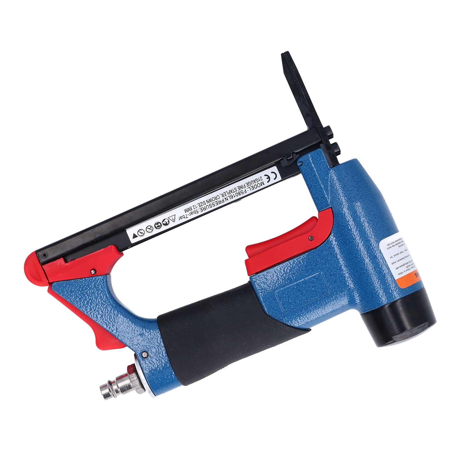 M Buder Pneumatic Staple Gun 21 Gauge 1/4 to 5/8 Inches / 6-16mm 140 Staple Capacity Air Powered Woodworking Nailer FS8016LN for Home Furniture Upholstery and DIY