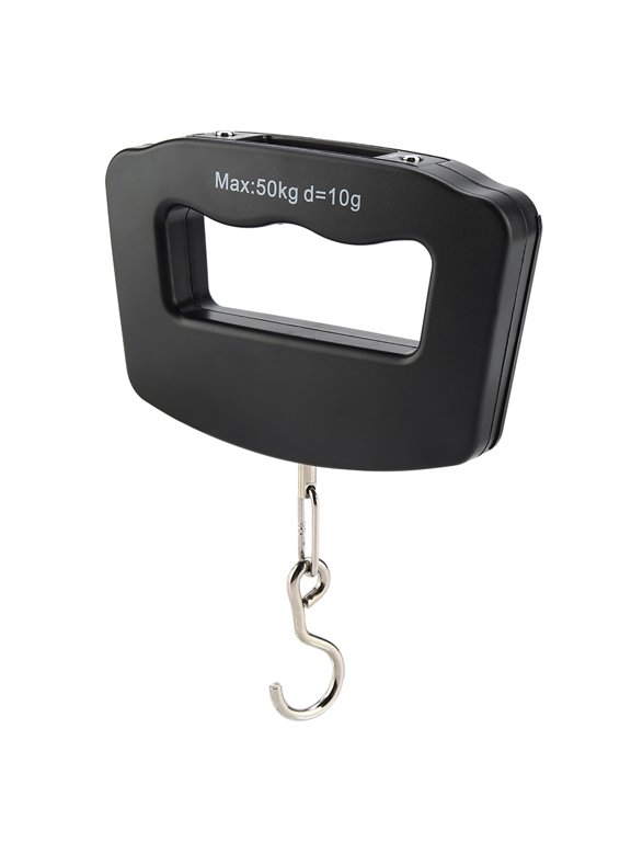 Pocket Size LCD Digital Electronic Hanging Fish and Luggage Scale Portable Hook Weighing Balance Max Load 110 Lbs 50Kg