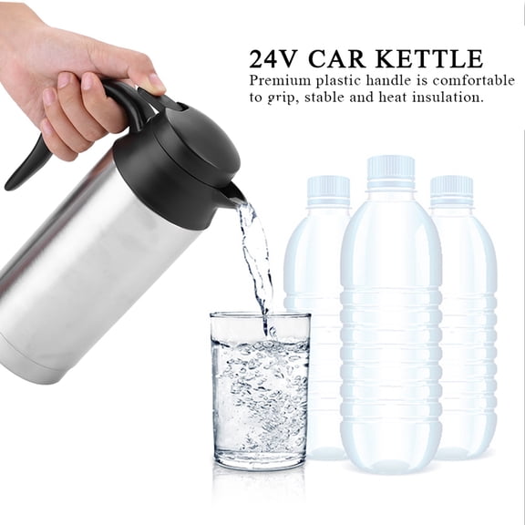 M Buder Portable 750ml 24V Travel Car Truck Kettle Water Heater Bottle for Tea Coffee Drinking