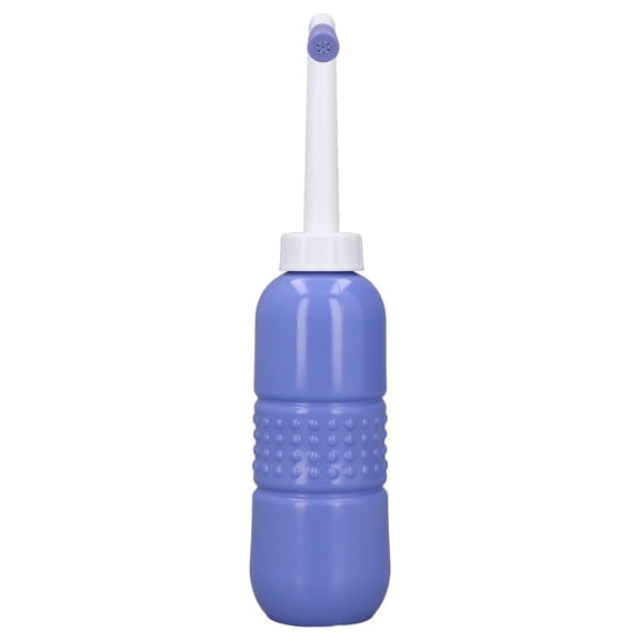 M Buder Portable Handheld Bidet Water Bottle Sprayer, 650ML / 22 oz Large Capacity Squeeze Personal Hygiene Cleansing Bottle for Travel, Postpartum, Perineum Recovery and Outdoor Care, Blue