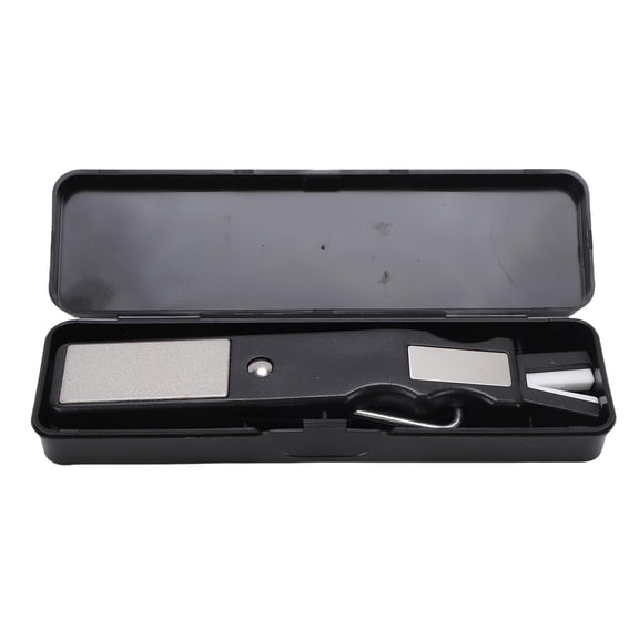 M Buder Portable Ice Skate Sharpener Tool, Multifunction Ceramic Diamond Hockey Skate Blades Grinding Stone for Figure Skating, Racing and Recreational Use (6.3 inches / 160 mm)