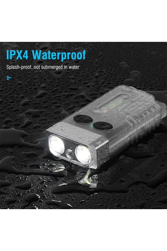 Portable LED Flashlight with 365nm UV Light Multifunctional Keychain Magnetic Work Light Fluorescent (3.94 inches / 10 cm)