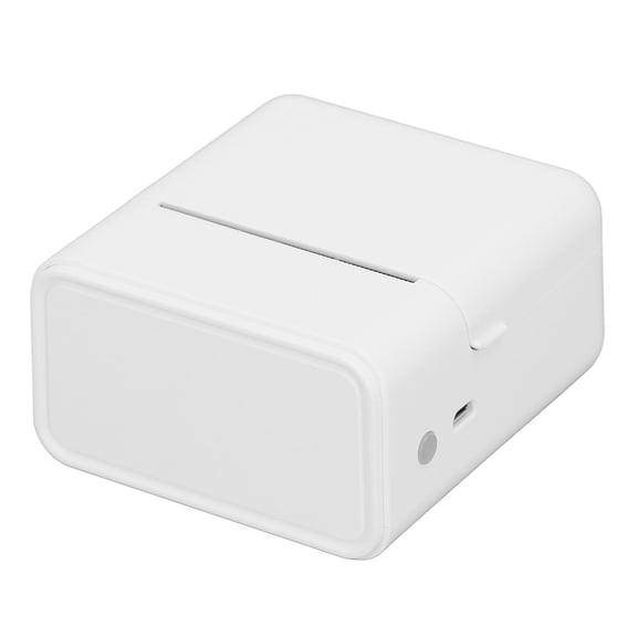 M Buder Portable Mini Thermal Label Printer BT 203dpi for Small Business, White