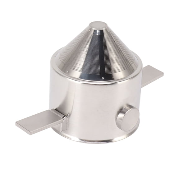 M Buder Portable Pour Over Coffee Filter Collapsible Reusable Stainless Steel Slow Drip Dripper Cone Maker for Travel Camping Office Home Kitchen Daily Use Lightweight Eco-Friendly Accessories