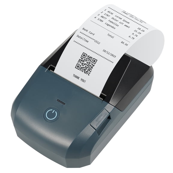 M Buder Portable Receipt Printer 58mm (2.28 inches / 58 mm) Mini Thermal Label Maker Wireless BT USB 203dpi Mobile POS Printer