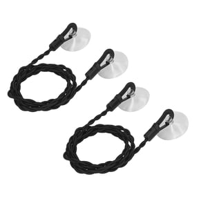 M Buder Portable Travel Clothesline 2Pcs Set, Retractable Punch Free Drying Line with Suction Cups (8.2 ft / 2.5 m), Windproof Camping Accessories for Hotel and Outdoor Use