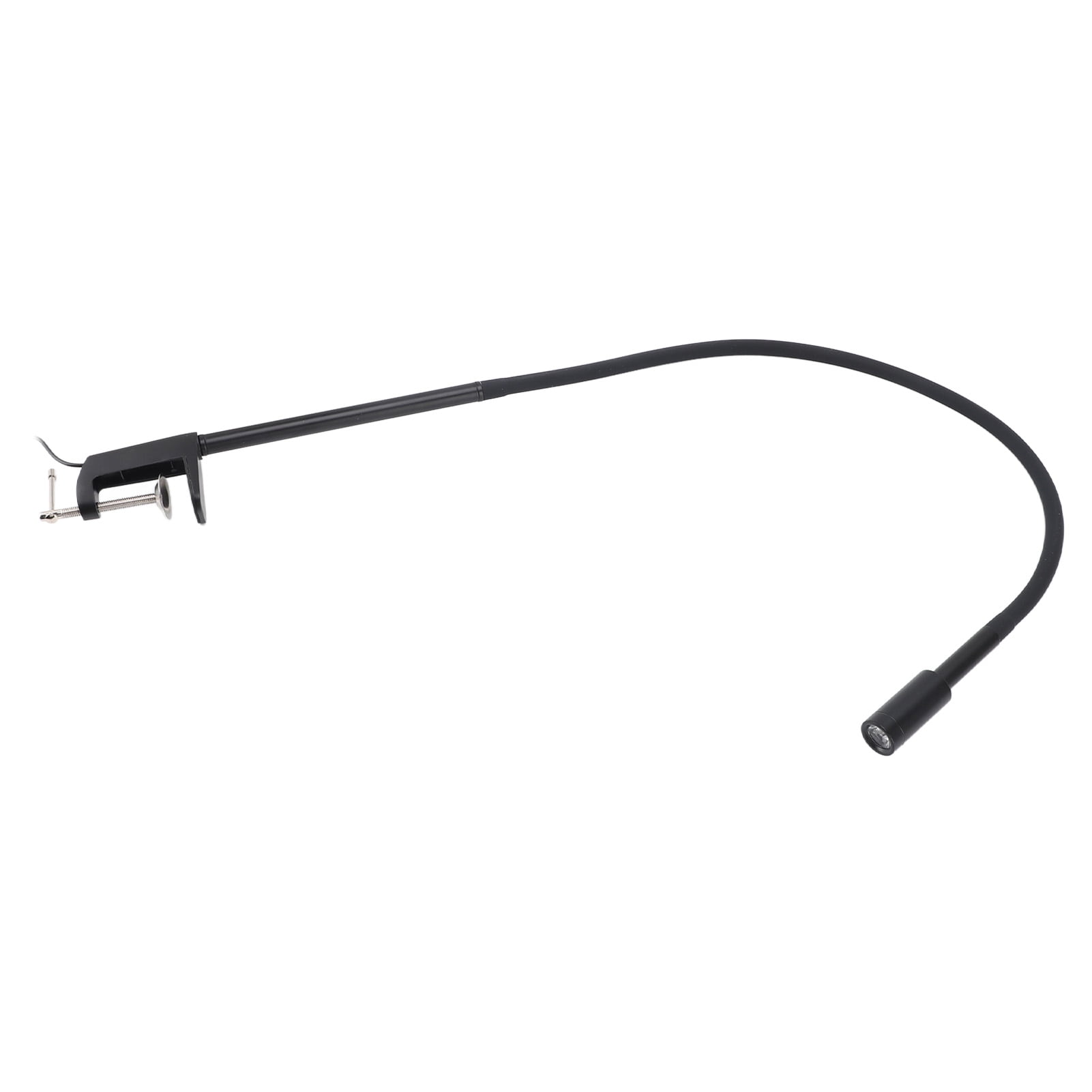 M Buder Portable UV LED Desk Light Nail Lash Lamp 5W with Flexible Gooseneck Clamp Foot Pedal Control for Gel Polish Curing Beauty Salon Art Equipment Adjustable 16.93 inches / 43 cm