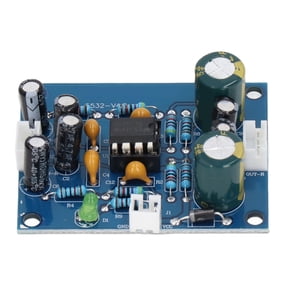 M Buder Preamp Module Audio Preamplifier Board NE5532 Chip Accessory Part for Replacement Suitable for Low Sensitivity Audio Sources with PCB Material and Cables included