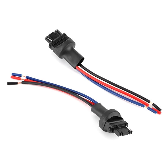 M Buder Premium 2Pcs 3157 Male Socket Connector Automotive Pigtails Adapter Extension Wire for Brake Turn Signal Light LED Tail Lamp Conversion Kit (4.9 inches / 12.5 cm)