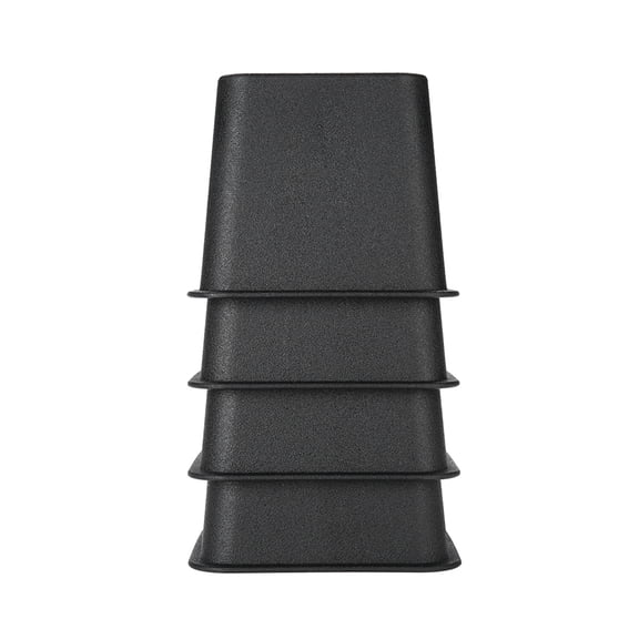 M Buder Premium 3 Inch Furniture Risers Heavy Duty Bed Chair Riser Lift Stands Extra Storage Under Bed Adjuster Stability Block Pack of 4 (9.05 x 5.11 x 4.72 in / 23 x 13 x 12 cm) Black