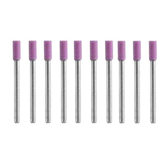 M Buder Premium 50pcs/Set Grinding Wheel Sharpening Shank Rotary Tools with 4mm Abrasive Stone Head, 3mm Shank Diameter, Heavy Duty High Hardness Alloy Sanding Accessories for Polishing and Modelling