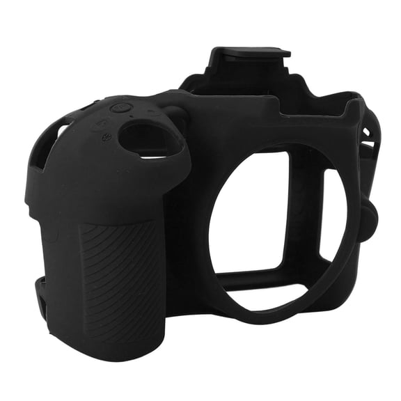 M Buder Premium Black Silicone Camera Case for Nikon D3300 D3400, Lightweight Anti-Scratch Protective Housing Cover Skin, Compact Size 4.72x4.33x2.36 inches / 12x11x6 cm for Daily Photography