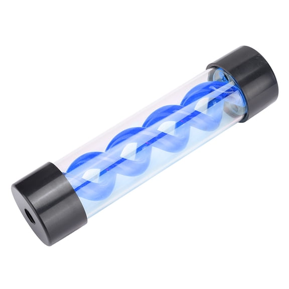 M Buder Premium Computer Water Cooling Tank 7.87 Inches / 200MM Cylinder Cooler Accessory with G1/4 Inner Thread Blue Water Tank for Desktop PC Enhances Heat Dissipation System Performance