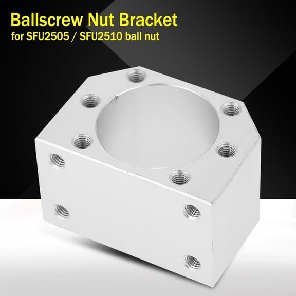 M Buder Premium DSG25H Ballscrew Nut Housing Seat Mount Bracket Holder For SFU2505 And SFU2510 Ball Nuts, Heavy Duty Aluminum CNC Router Machine Replacement Accessory Parts