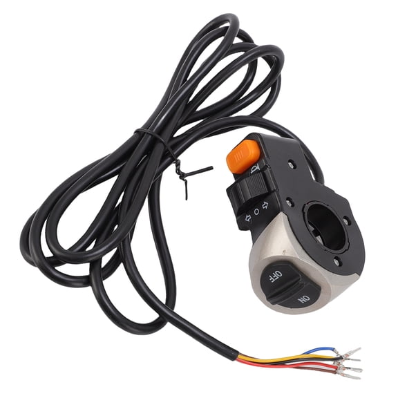 M Buder Premium Electric Scooter Power Switch Assembly with Cord, Full Functionality Turning Horn Switches Accessory Replacement Parts Kit for KUGOO M4 10 inches / 25.4 cm Models