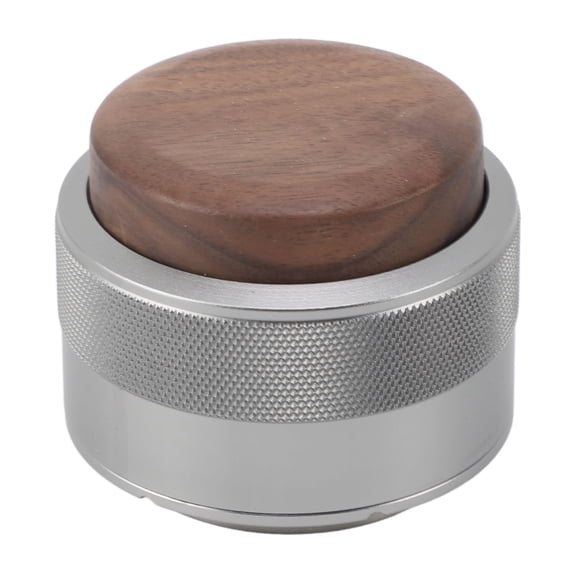 M Buder Premium Espresso Tamper Calibrated Constant Pressure Coffee Distributor Leveler Tool with Walnut Wood Handle, 304 Stainless Steel Base for Professional Baristas, 51mm Silver