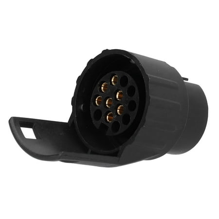 M Buder Premium European 12V Trailer Plug Adapter 13Pin to 7Pin Connector Socket Converter for Commercial Vehicles, Cars, RVs, Caravans, and Marine Boat Accessories - Durable Plastic and Brass Build