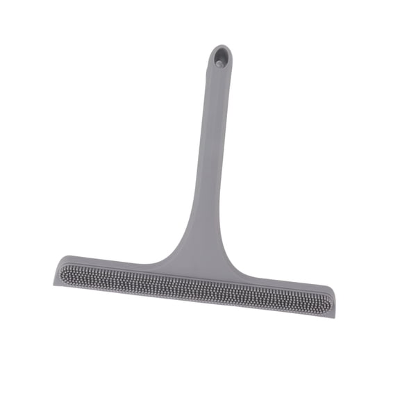 M Buder Premium Grey Silicone Glass Squeegee, Anti-Slip Window Cleaning Tool for Bathroom Showers, Kitchen Mirrors and Car Windows, 11 inches / 28 cm