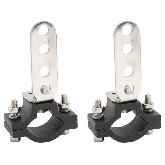 M Buder Premium LED Light Bar Brackets 1.2in Bull Bar Tube Work Lamp Mounting Clamp Kit with Universal Dual Extension Bracket Hardware Set for Heavy Duty Off-Road Vehicles Trucks SUVs ATVs Motorcyles