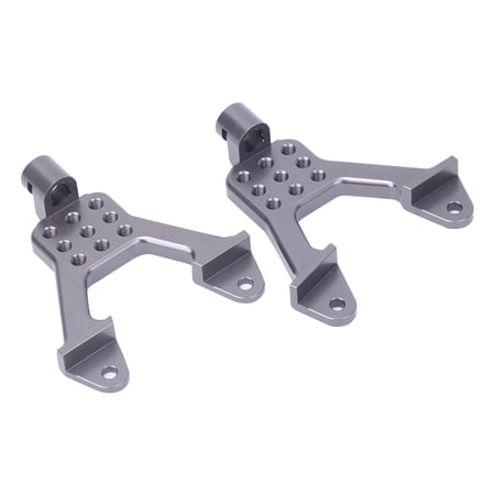 M Buder Premium Metal Front & Rear Shock Damper Tower Mount Hoops Set (4 PCS) for 1/10 Axial SCX10 RC Crawler, Durable Chassis Suspension Upgrade Parts, 2.0 inches / 5.0 cm Height, Silver
