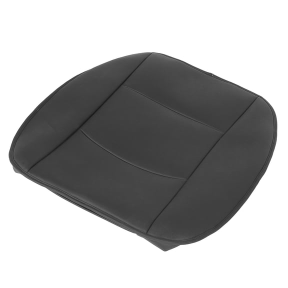 M Buder Premium PU Leather Car Seat Cover Replacement Cushion Pad Front Driver Side Bottom Protector Universal Fit for 4 Door Sedan SUV Auto Interior Mat Black (20.5 inches / 52 cm)