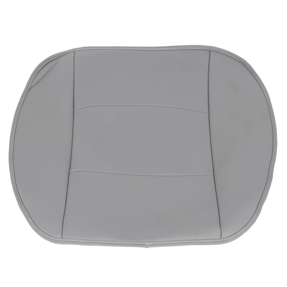 M Buder Premium PU Leather Car Seat Cover Replacement Cushion Pad Front Driver Side Bottom Protector Universal Fit for 4 Door Sedan SUV Auto Interior Mat Gray (20.5 inches / 52 cm)