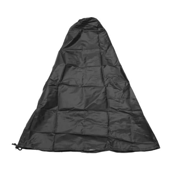 M Buder Premium Patio Chiminea Cover - Heavy Duty 210D Oxford Cloth Outdoor Fire Pit Heater Cover Waterproof & UV Resistant Dust Protective Shield (23 x 16 x 3 Inches / 58.4 x 40.6 x 7.6 cm), Black