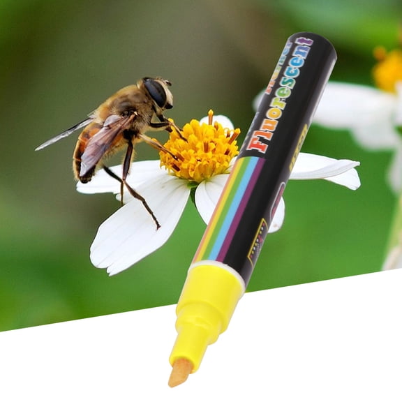 M Buder Premium Plastic Bee Queen Marker Pen Mark Paint Tool for Beekeeper Equipment Water Based Easy Wipe Off Strong Coverage Durable Beekeeping Supplies Tools, Yellow (5.51 inches / 14 cm)
