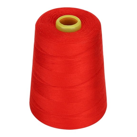 M Buder Premium Polyester Sewing Machine Thread, 8000 Yards (7315 Meters) Household Clothing Accessories Spool for Hand & Machine Sewing, Red, 1 Pack