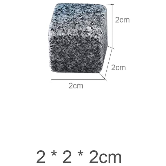 M Buder Premium Reusable Black Granite Whiskey Stones Set of 9 with Velvet Pouch, Tweezers & Wooden Box - Cocktail Chilling Rocks for Wine Beer Drinks Home Bar Accessories (5.5x3.9 in/14x10 cm)