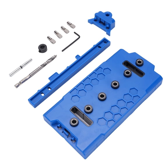 M Buder Premium Shelf Pin Jig 1/4-Inch Cabinet Template Drill Guide Kit for Precise Straight Holes, Professional Woodworking Tool and Shelf Hole Boring Jig (8.07 x 3.94 Inches / 20.5 x 10 cm)