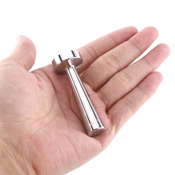 M Buder Premium Stainless Steel Flat Coffee Tamper Tool For Capsule Machine (0.94 inches / 2.4 cm Base), Heavy Duty Solid Silver Espresso Press Accessory, Ideal For Home Office Kitchen Use