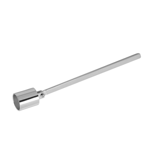 M Buder Premium Stainless Steel Straight Tube Shaped Candle Snuffer Wick Trimmer Cover Hand Tool Safely Extinguish Flames Essential Home Accessory Silver 7.5 inches / 19 cm