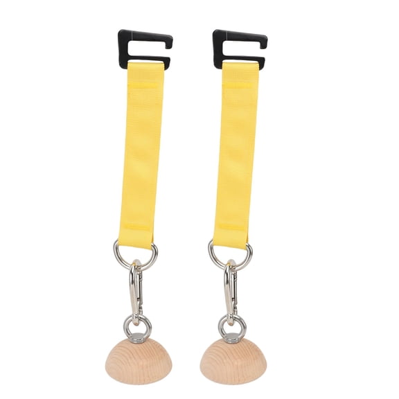 M Buder Premium Wooden Pull Up Ball Grip Half Sphere shaped, 2.95in/75mm Climbing Finger Training Ball for Rock Climbers and Fitness Enthusiasts, Bottom Flat Ball Grip Trainer Heavy Duty Set