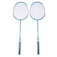 thumbnail image 1 of M Buder Professional Badminton Set Iron Alloy Lightweight Shock Absorption Sports Racket for Beginner Children Adults Blue 28.3x9.8in / 72x25cm, 1 of 9