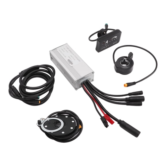 M Buder Professional Bicycle Lithium Battery Conversion Kit 22A Motor Controller with LED S810 Display and 1 to 2 Connecting Line Waterproof E-Bike Modification Components for 500W Gear Motor