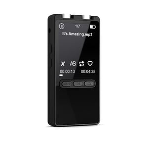 M Buder Professional Digital Voice Recorder & Portable MP3 Player with Bluetooth 5.2, 1.77 Inch Color Display Screen, Crystal Clear Sound Recording Device for Lectures, Meetings, and Interviews, 32GB