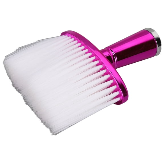 M Buder Professional Electroplating Rosy Red Barber Brush Neck Duster, Soft Handheld Hair Cutting Brush for Hair Salon and Personal Use, Lightweight Duster (5.9 x 3.9 inches / 15 x 10 cm)