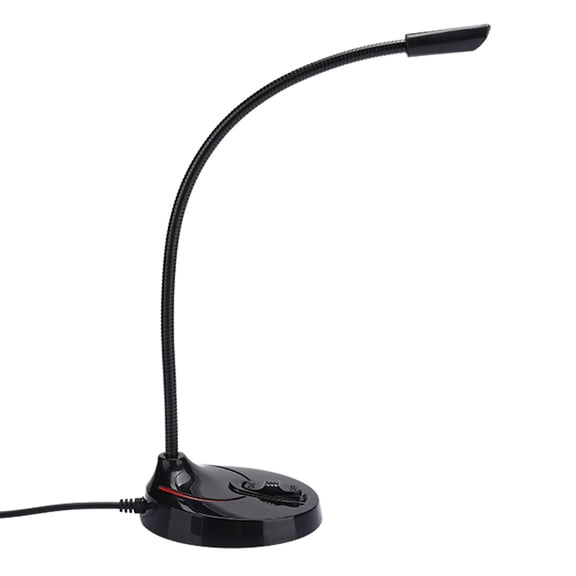 M Buder Professional USB Conferencing Microphone Desktop Gooseneck Conference Mic with 360 Degree Sound Pickup High Sensitivity for Office Meetings and Smooth Clear Video Communication Black Red