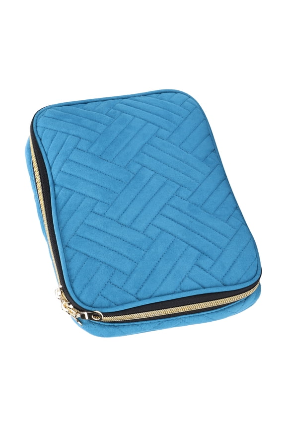Professional Watch Storage Bag Blue Pattern Watch Bands Straps Jewelry Organizer Bag, 10.2 inches / 25.9 cm