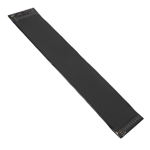M Buder Programmable LED Matrix Display 16x96 Pixels IP65 Water Resistant 23.4x4.7in (59.4x12cm) Flexible Scrolling Advertising Sign with USB 5V Bluetooth App Control