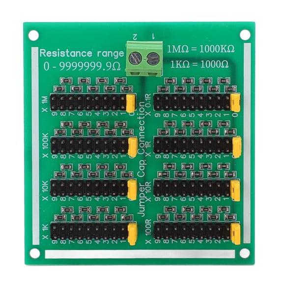 M Buder Programmable SMD Resistor Board 0 to 9999999.9 Ohms PCB Adjustable Step Resistance Module for Arduino UNO MEGA PLC, 220V Max (4.72 inches / 12 cm)