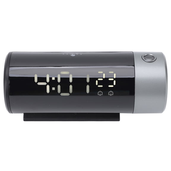 M Buder Projection Alarm Clock Temp Monitoring 12/24 Hour Red Line Backlight LED Screen Electronic Digital Display (6.30 inches / 16.0 cm)