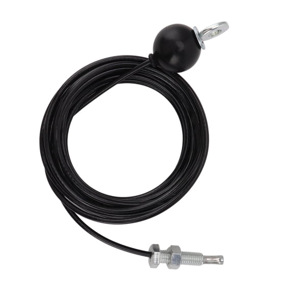 M Buder Pulley Cable Heavy Duty Fitness System Adjustable Steel Wire Rope for Home Gym Exercise, Black, 4m / 13.1ft